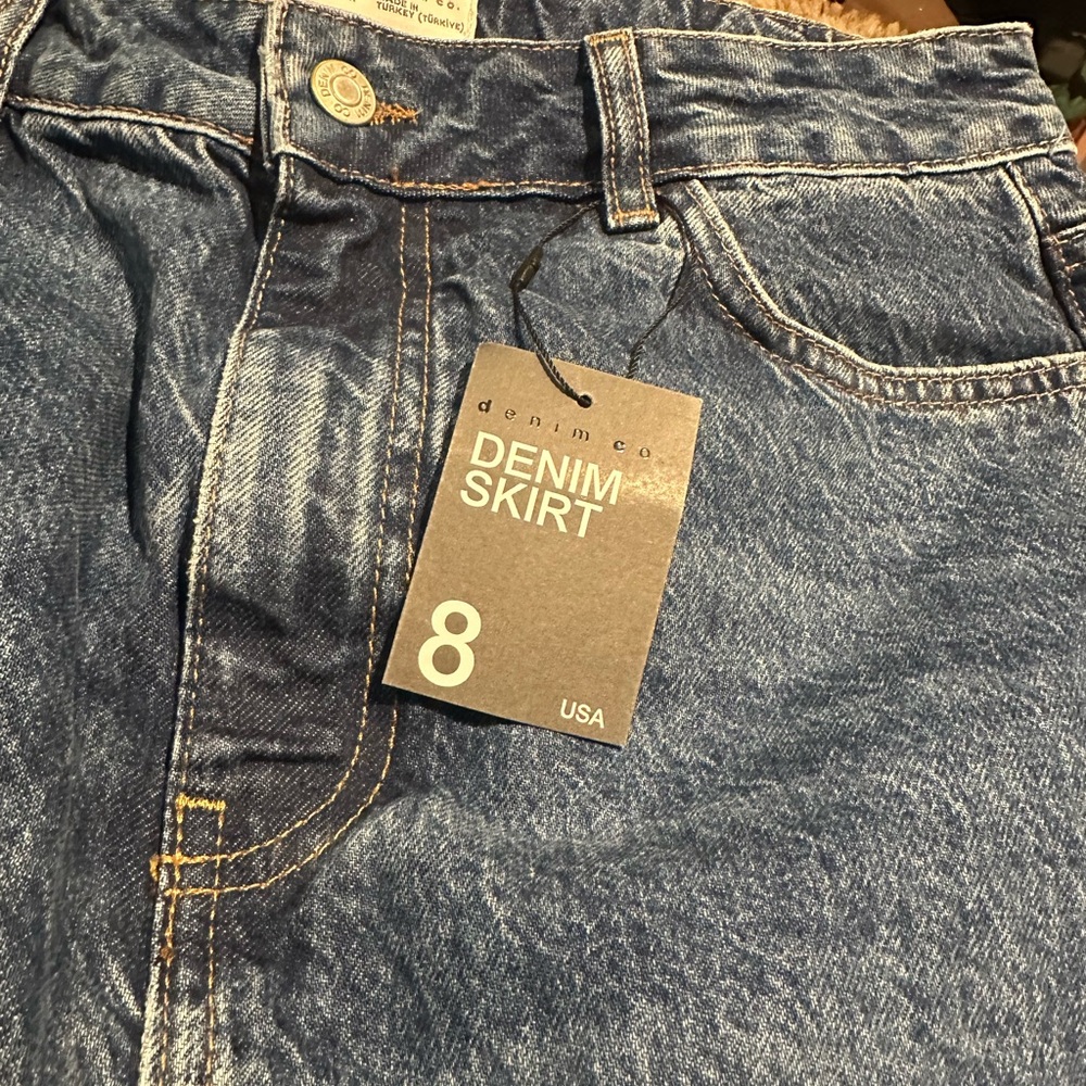 Denim&Co Blue Denim Skirt - Picture 3 of 8